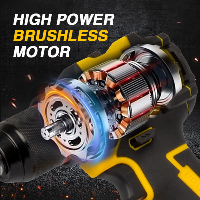 21V สว่านไร้สายไร้แปรงถ่าน 35N.M แรงบิดสูงเปลี่ยนแบตเตอรี่ Power Drill สำหรับ Daily Repair &amp; Renovation